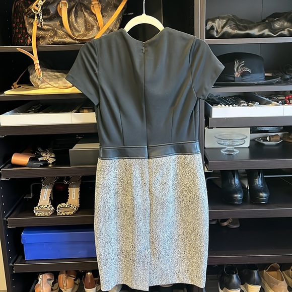 Karl Langford, black and gray dress. Size 0 fits like a small. - Picture 5 of 6